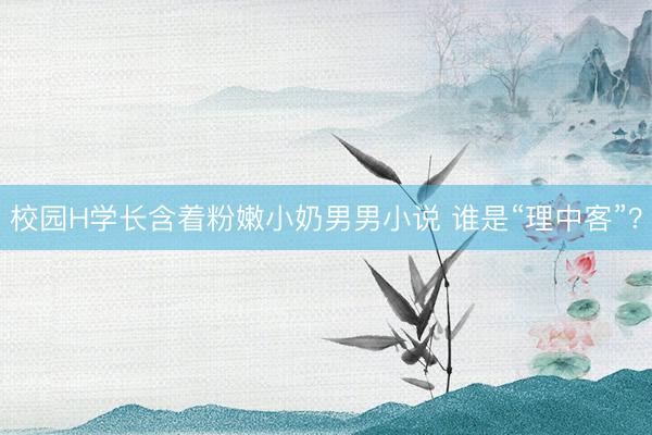 校园H学长含着粉嫩小奶男男小说 谁是“理中客”？