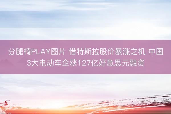分腿椅PLAY图片 借特斯拉股价暴涨之机 中国3大电动车企获127亿好意思元融资
